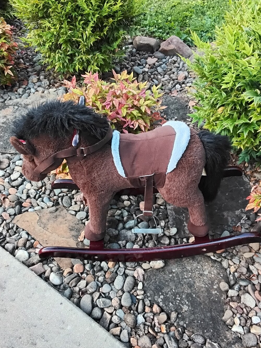 Kids Dan Dee Plush Ride On Interactive Rocking Horse